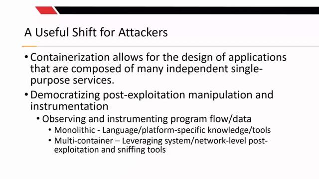 Black Hat USA 2018 - An Attacker Looks at Docker Approaching Multi Container Applications смотреть онлайн