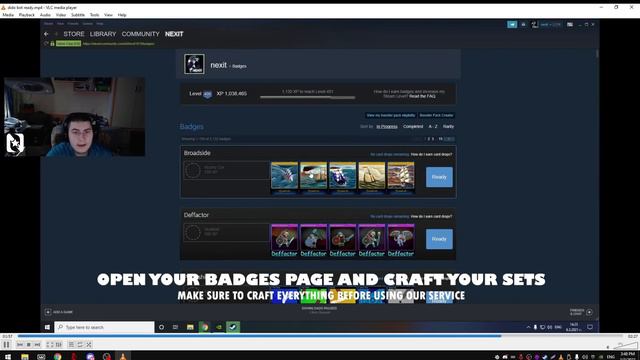 КАК ДА ВДИГНЕМ LEVEL 1000 В STEAM ЗА 2 МИНУТИ смотреть онлайн