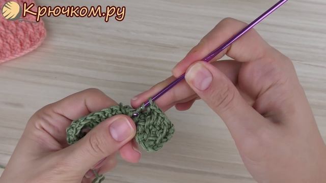 Рельефный узор Кожа Дракона крючком