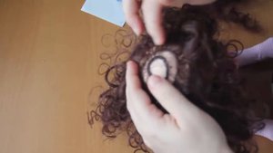 Кукла в стиле Татьяны Коннэ 2 Прическа и личико