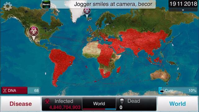 [Plague Inc.] Fungus (Mega Brutal) in 3:29 (World Record) смотреть онлайн
