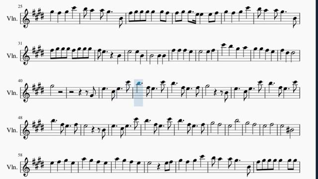 Violin Sheet Music: How to play Inferno by Mrs Green Apple