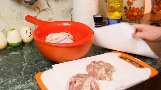 Как очень  вкусно пожарить окорочка на сковороде. Королевский рецепт