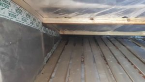 Монтаж потолчно проходного узла в каркасной бане