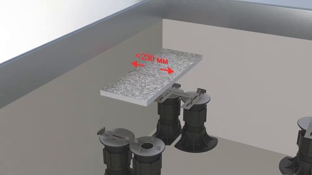 АТР 18. Монтаж не целой плитки на регулируемых опорах HILST LIFT вдоль стены и в углу. смотреть онлайн