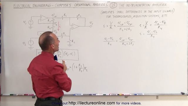 Electrical Engineering: Ch 5: Operational Amp (25 of 28) The Instrumentation Amplifier смотреть онлайн