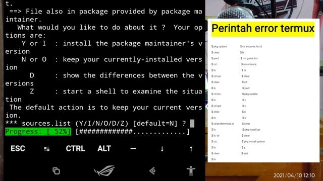 Mengatasi termux error saat perintah " pkg install update & pkg install upgrade " | by AIKK Officia смотреть онлайн