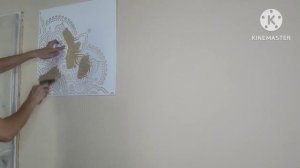 Украшаем стены узорами с помощью трафаретов и штукатурки! Часть 1.