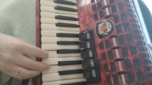 Чувашская песня Ах Аннесем, Анне, на аккордеоне, разбор.