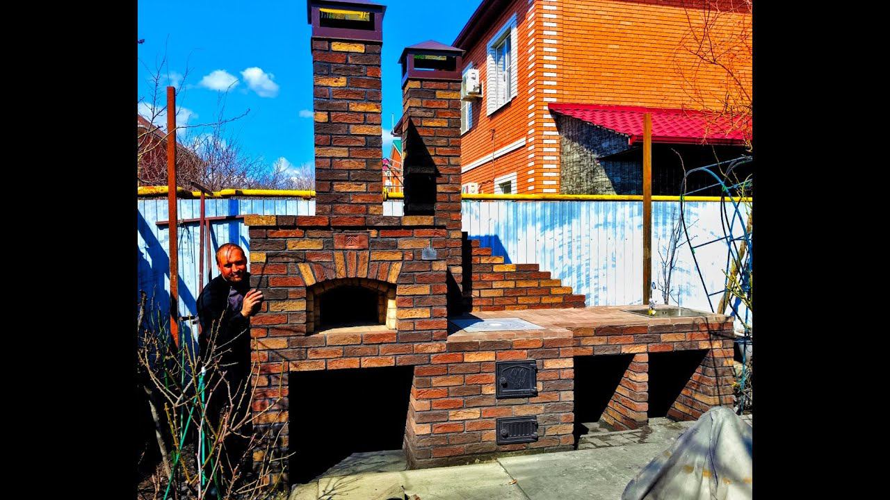 Помпейская печь + печь под казан смотреть онлайн