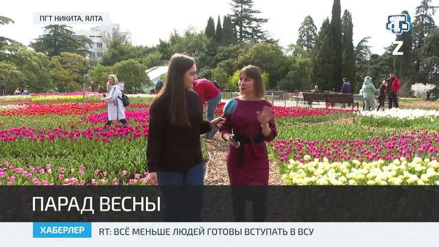 В Никитском ботаническом саду открылся парад тюльпанов