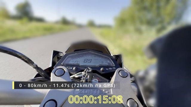 Zontes Z2 125 - Pomiar przyśpieszenia po 500km przebiegu (acceleration) 0-60, 0-80, 0-100 (ZT125) смотреть онлайн