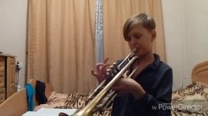 Игра на трубе.Играю 3 пьесы.3 класс.