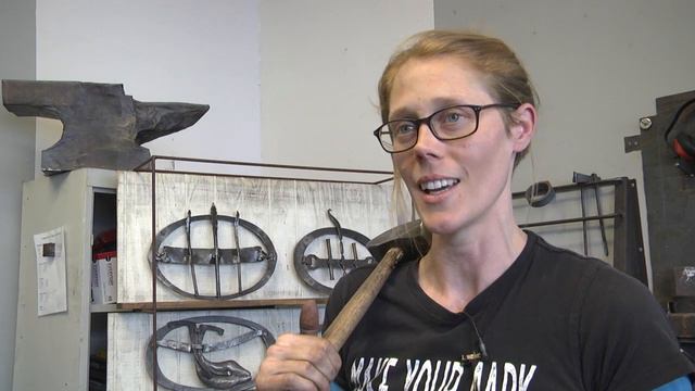 Blacksmithing artist holds open house at Gainesville studio смотреть онлайн