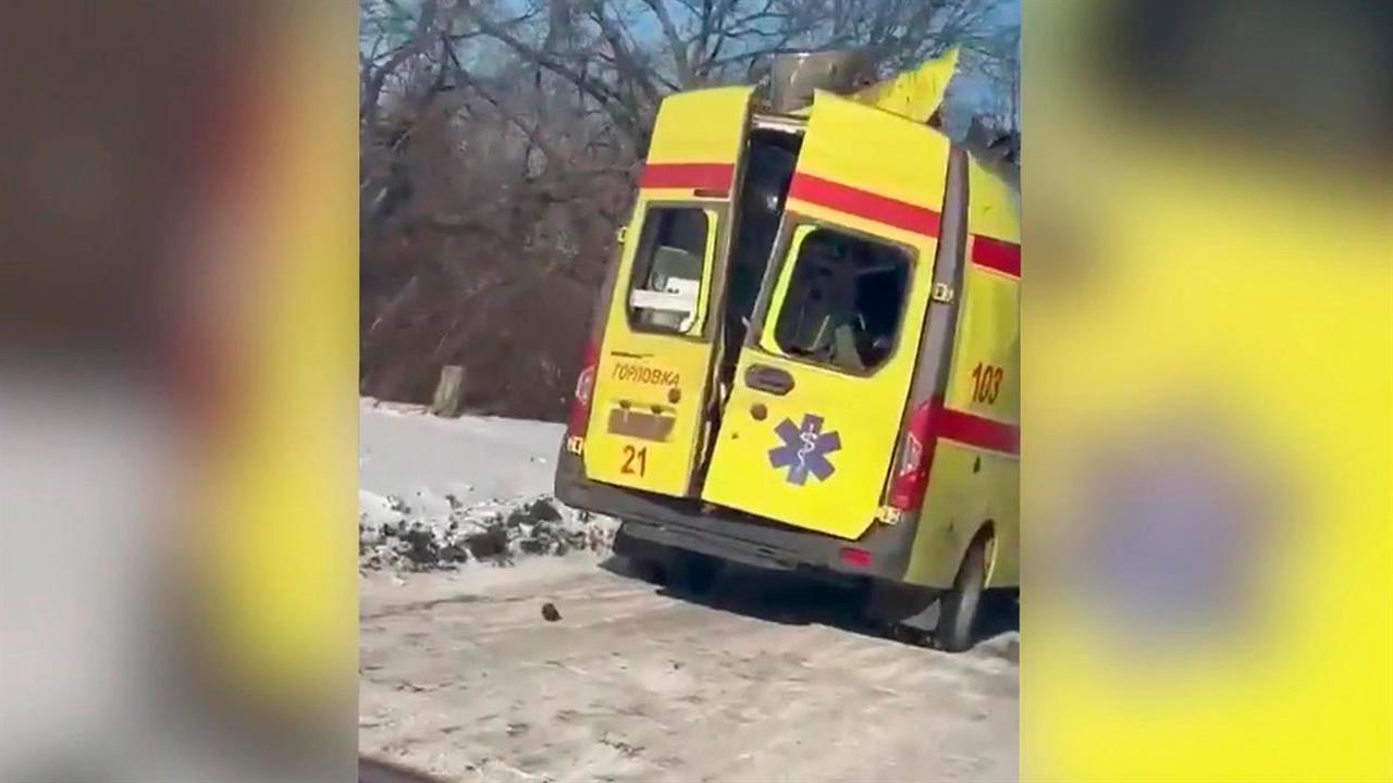 ВСУ ударили по машине скорой помощи в Горловке