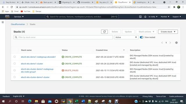 Kubernetes Cluster Setup by using AWS-EKS смотреть онлайн
