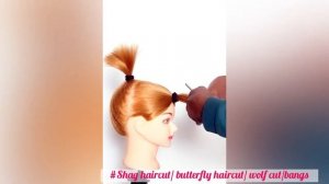 DIY BUTTERFLY HAIRCUT ?corte de mariposa hazlo tu mism✂️Coupe papillon