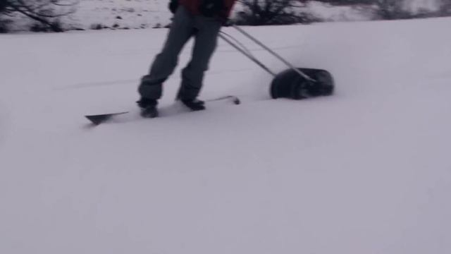 Буксировщик лыжника «Снегирь». Мотобуксировщик. смотреть онлайн