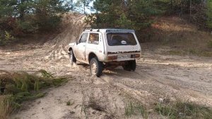 Резина К 139 на Ниву, тестируем проходимость по песку