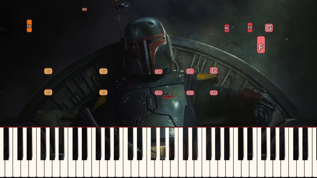 The Book of Boba Fett - Main Theme | Piano Tutorial смотреть онлайн