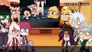 Hashiras & uppermoons react funny animation |•| KNY |•|2/6|•| •Read disc•