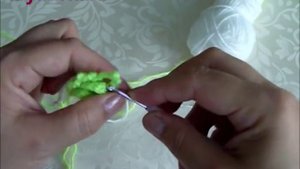 Цветок крючком для шапочки