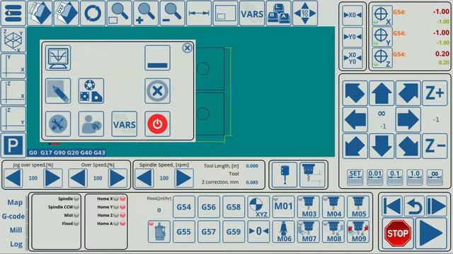 myCNC Tutorial. Using PLC variable eparam.