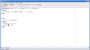 Программирование на языке Pascal. Урок 8. Процедуры и функции.