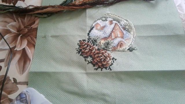 3 из 41 процесса вышивки(часть 3)/ игра в фанты-2/ вышивка крестиком смотреть онлайн