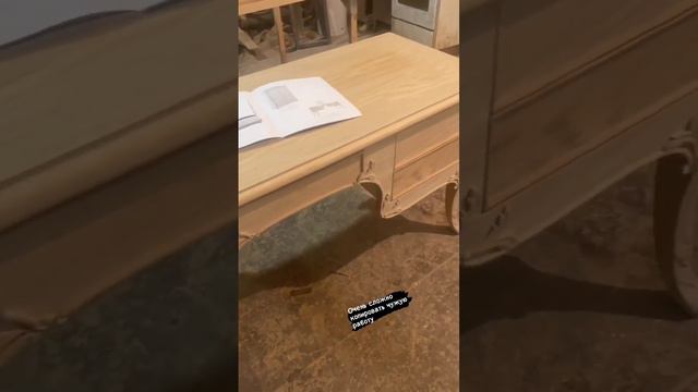 Стол письменный из дубового шпона, премиальная мебель копия итальянского мастера #премиум #богатств