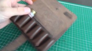 Патронташ подсумок для ходовой охоты из натуральной кожи своими руками. Работа над ошибками.