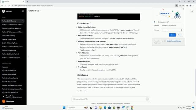 python cuda example code смотреть онлайн