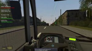 Новая карта на Trolleybus FS! На троллейбусе Тролза Мегаполис по 1 маршруту со сходом на 6 маршрут