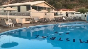 Остров Крит, Греция, район залива Мирабелло, 09.08.2021- вечереет