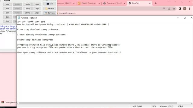 How To Install Wordpress Using Localhost  #SHA #BRO #WORDPRESS #DEVELOPER