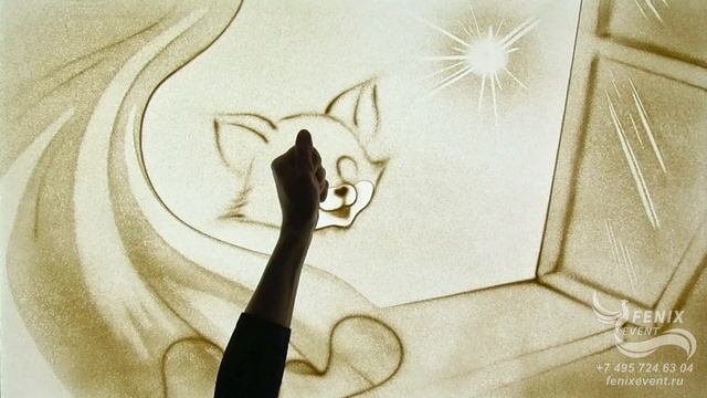 Заказать песочное шоу на юбилей и день рождения, праздник и свадьбу Москва - видео поздравление 