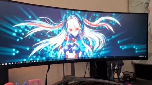 AOC AG493UCX Reactive Screen Animation