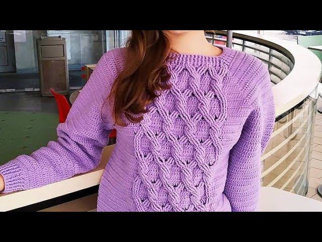как вязать араны крючком / Фоновые столбики.  #вязаниекрючком #косыкрючком #араныкрючком