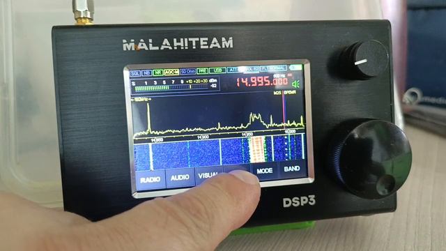Приёмник Малахит-DSP-3.Сигналы точного времени на частоте 14.995khz.