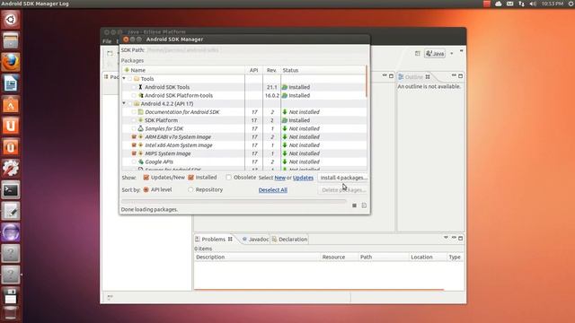 Setting Up Eclipse For Android Development (Ubuntu) смотреть онлайн