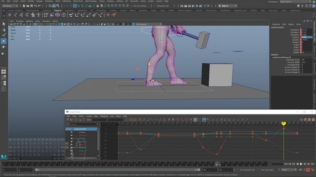 9.2 - Your first character animation in Maya / Ваша первая персонажная анимация в Maya