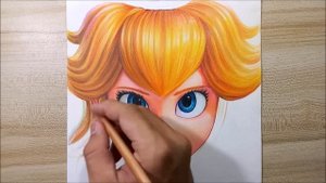 Drawing Princess Peach (The Super Mario Bros. Movie) | Fame Art