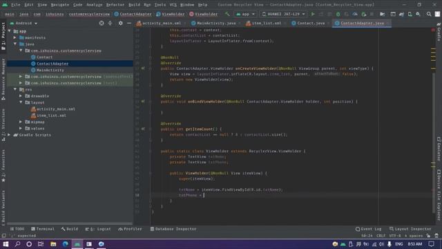 Custom Recycler View | Android | Java | Mobile Application Development | Inzi Programmer смотреть онлайн