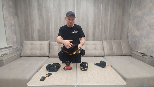 подсумки toughbuilt, пояс toughbuilt для потолочника. мой набор подсумков. смотреть онлайн