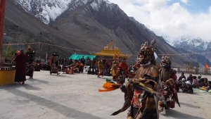 Танец Цам, буддийская мистерия Дискит Густор, Нубра.