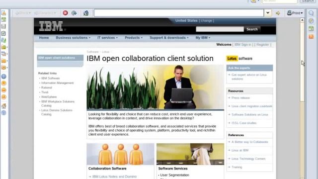 IBM Lotus Notes 8 on Linux desktop смотреть онлайн