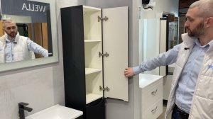 Сантехника.ру Шкаф-пенал Style Line El Fante Бергамо Люкс антискрейтч Plus 30 см напольный