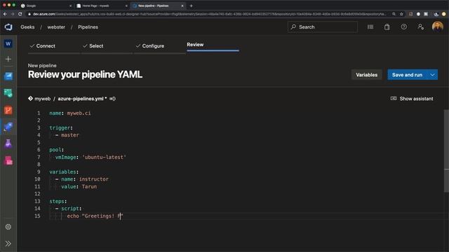Creating a YAML pipeline in Azure DevOps | Azure DevOps YAML Pipelines FREE Training
