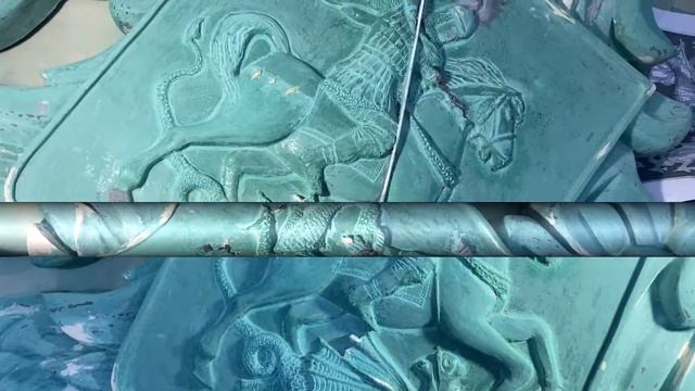 Барельеф «Георгий Победоносец» на гербе России для администрации города Орла