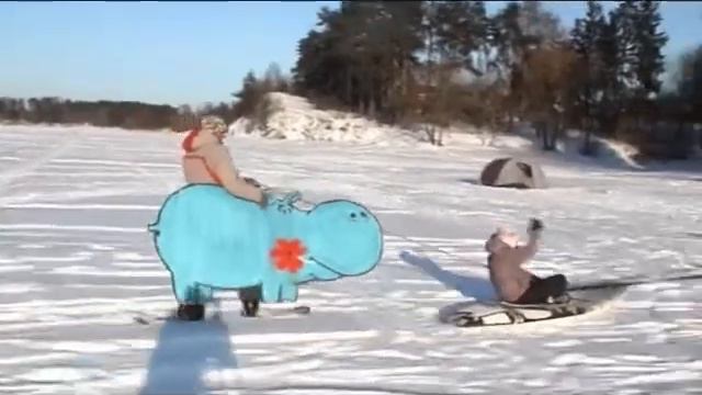 Зимний виндсерфинг..почти..(Истра 2012)